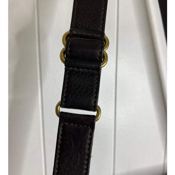 Vintage Coach Flap Cross Body/Messenger Brown Pebbled Leather Style B7E-4928 - Picture 6 of 10